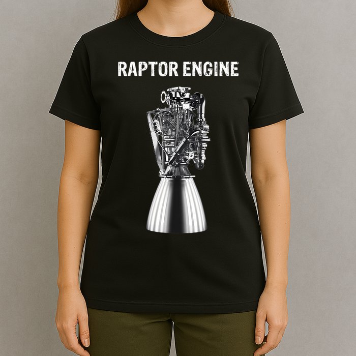 Starship Raptor Engine For Space Explorer & Rocket Scientist T-Shirt