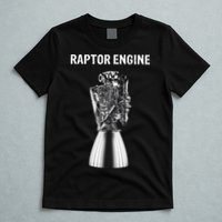 Starship Raptor Engine For Space Explorer & Rocket Scientist T-Shirt