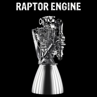 Starship Raptor Engine For Space Explorer & Rocket Scientist T-Shirt