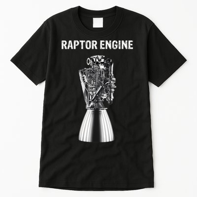 Starship Raptor Engine For Space Explorer & Rocket Scientist Tall T-Shirt