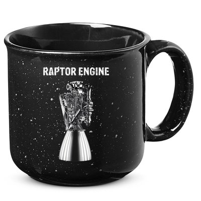 Starship Raptor Engine For Space Explorer & Rocket Scientist 15oz Campfire Ceramic Mug