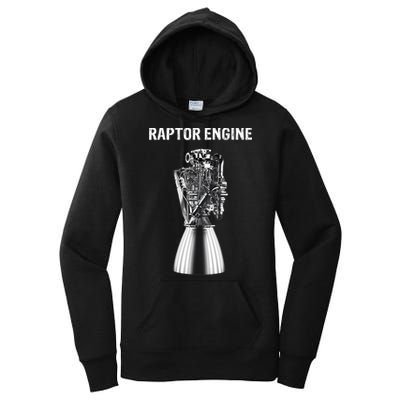 Starship Raptor Engine For Space Explorer & Rocket Scientist Women's Pullover Hoodie