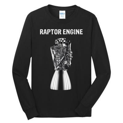 Starship Raptor Engine For Space Explorer & Rocket Scientist Tall Long Sleeve T-Shirt