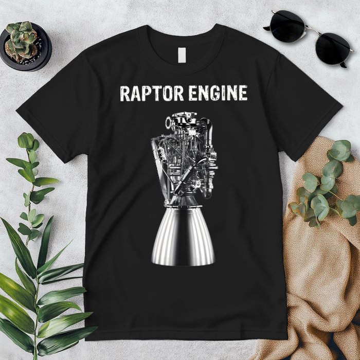 Starship Raptor Engine For Space Explorer & Rocket Scientist Premium T-Shirt
