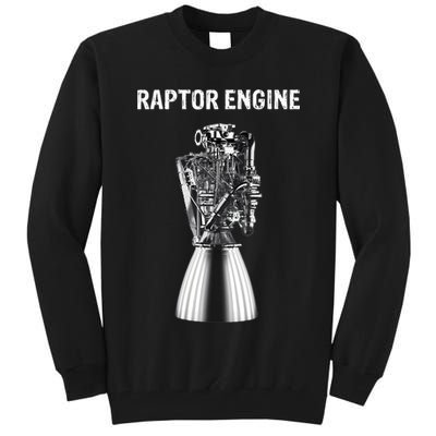 Starship Raptor Engine For Space Explorer & Rocket Scientist Tall Sweatshirt