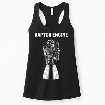 Starship Raptor Engine For Space Explorer & Rocket Scientist Womens Tank Top