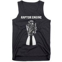Starship Raptor Engine For Space Explorer & Rocket Scientist Tank Top