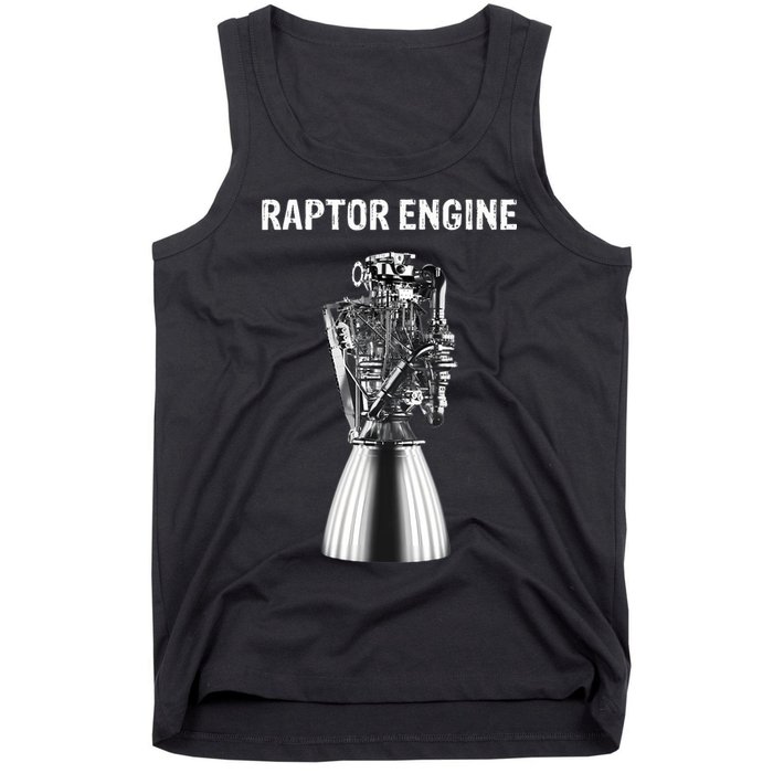 Starship Raptor Engine For Space Explorer & Rocket Scientist Tank Top