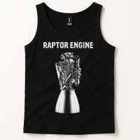 Starship Raptor Engine For Space Explorer & Rocket Scientist Tank Top