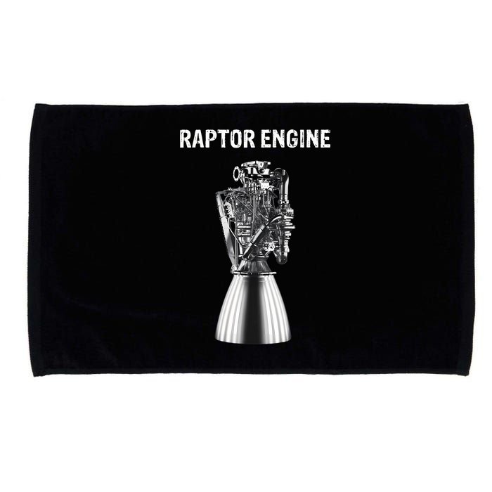 Starship Raptor Engine For Space Explorer & Rocket Scientist Microfiber Hand Towel
