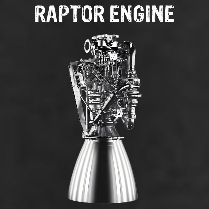 Starship Raptor Engine For Space Explorer & Rocket Scientist Microfiber Hand Towel