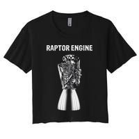 Starship Raptor Engine For Space Explorer & Rocket Scientist Crop Top