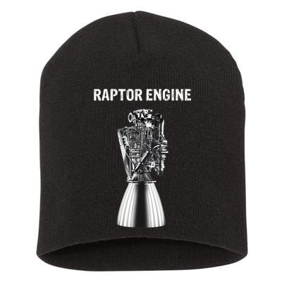 Starship Raptor Engine For Space Explorer & Rocket Scientist Short Acrylic Beanie