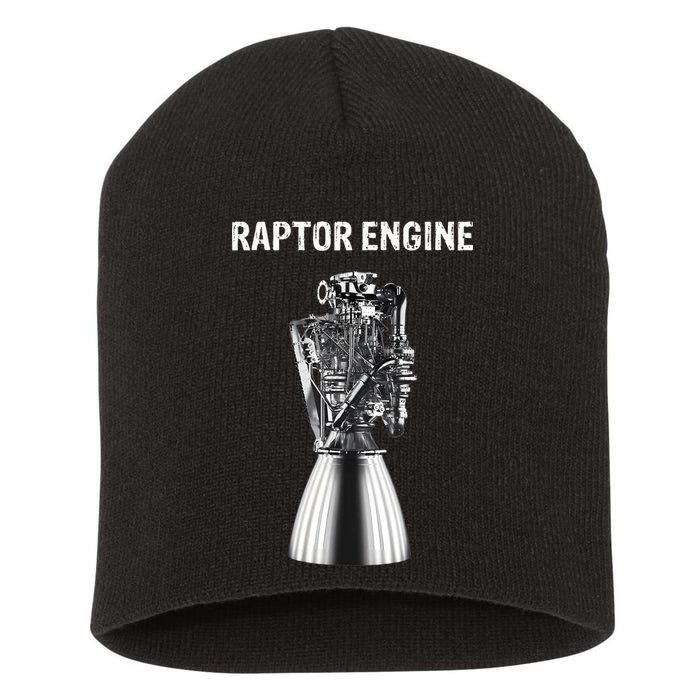 Starship Raptor Engine For Space Explorer & Rocket Scientist Short Acrylic Beanie