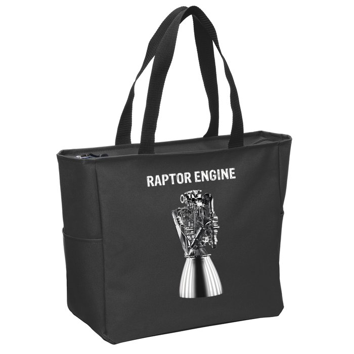Starship Raptor Engine For Space Explorer & Rocket Scientist Zip Tote Bag