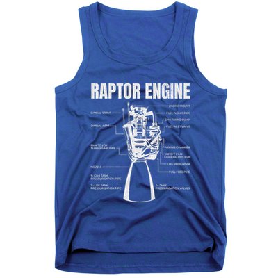 Starship Raptor Engine For Space Explorer & Rocket Scientist Tank Top