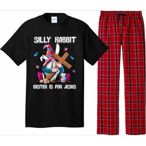 Silly Rabbit Easter Is For Jesus Gnome Easter Day Great Gift Pajama Set