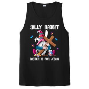 Silly Rabbit Easter Is For Jesus Gnome Easter Day Great Gift PosiCharge Competitor Tank