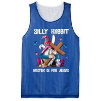 Silly Rabbit Easter Is For Jesus Gnome Easter Day Great Gift Mesh Reversible Basketball Jersey Tank