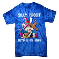 Silly Rabbit Easter Is For Jesus Gnome Easter Day Great Gift Tie-Dye T-Shirt