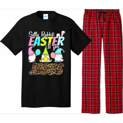 Silly Rabbit Easter Is For Jesus Gnome Religious Christian Meaningful Gift Pajama Set