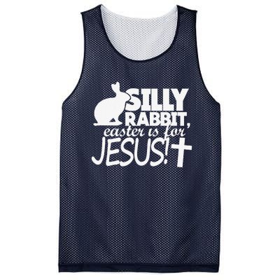 Silly Rabbit Easter Is For Jesus Happy Easters Mesh Reversible Basketball Jersey Tank