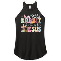 Silly Rabbit Easter Is For Jesus Cute Bunny Christian Faith Women's Perfect Tri Rocker Tank