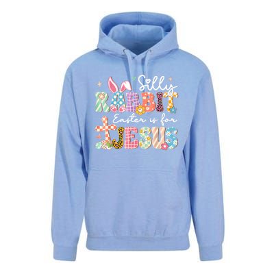 Silly Rabbit Easter Is For Jesus Cute Bunny Christian Faith Unisex Surf Hoodie