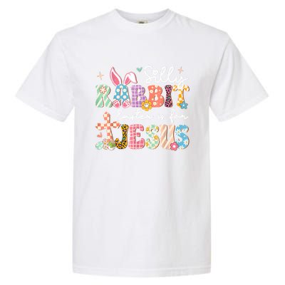 Silly Rabbit Easter Is For Jesus Cute Bunny Christian Faith Garment-Dyed Heavyweight T-Shirt