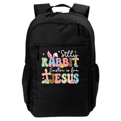 Silly Rabbit Easter Is For Jesus Cute Bunny Christian Faith Happy Easter Day Daily Commute Backpack