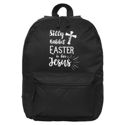 Silly Rabbit Easter Is For Jesus Christian 16 in Basic Backpack