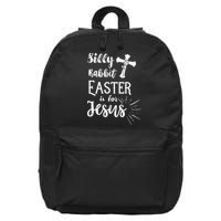 Silly Rabbit Easter Is For Jesus Christian 16 in Basic Backpack