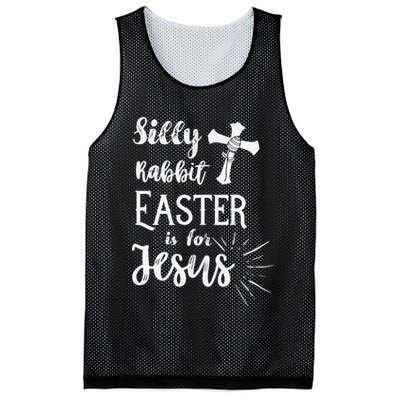 Silly Rabbit Easter Is For Jesus Christian Mesh Reversible Basketball Jersey Tank