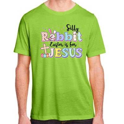 Silly Rabbit Easter Is For Jesus Adult ChromaSoft Performance T-Shirt