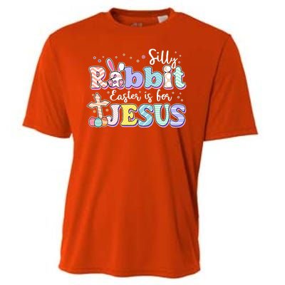 Silly Rabbit Easter Is For Jesus Cooling Performance Crew T-Shirt