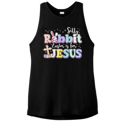 Silly Rabbit Easter Is For Jesus Ladies PosiCharge Tri-Blend Wicking Tank