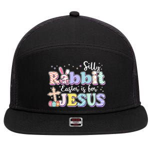 Silly Rabbit Easter Is For Jesus 7 Panel Mesh Trucker Snapback Hat