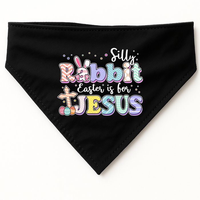 Silly Rabbit Easter Is For Jesus USA-Made Doggie Bandana