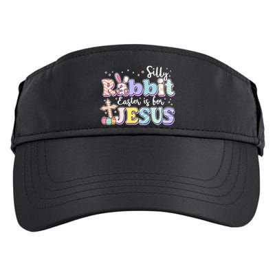 Silly Rabbit Easter Is For Jesus Adult Drive Performance Visor