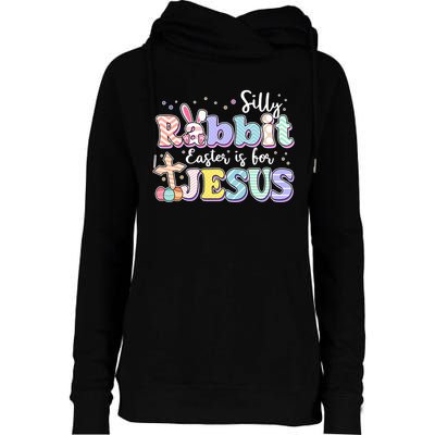Silly Rabbit Easter Is For Jesus Womens Funnel Neck Pullover Hood