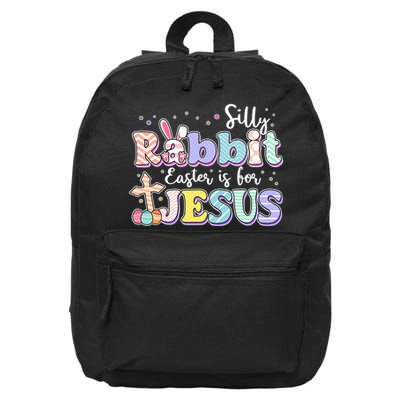 Silly Rabbit Easter Is For Jesus 16 in Basic Backpack