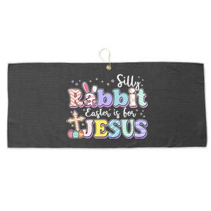 Silly Rabbit Easter Is For Jesus Large Microfiber Waffle Golf Towel