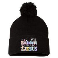 Silly Rabbit Easter Is For Jesus Pom Pom 12in Knit Beanie