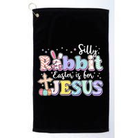 Silly Rabbit Easter Is For Jesus Golf Towel