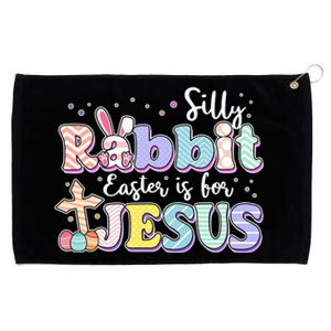 Silly Rabbit Easter Is For Jesus Grommeted Golf Towel