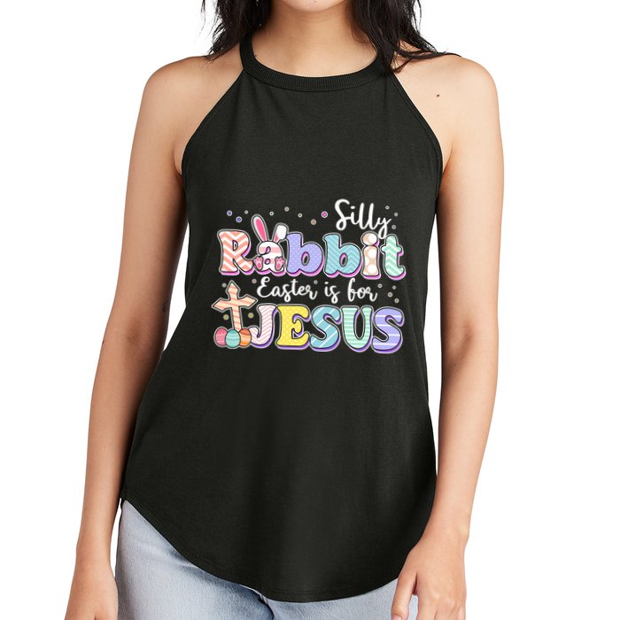 Silly Rabbit Easter Is For Jesus Women's Perfect Tri Rocker Tank