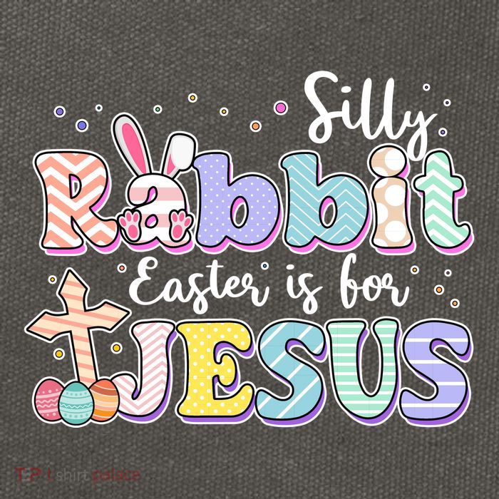 Silly Rabbit Easter Is For Jesus Cotton Canvas Backpack