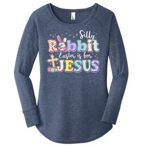 Silly Rabbit Easter Is For Jesus Women's Perfect Tri Tunic Long Sleeve Shirt