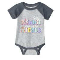 Silly Rabbit Easter Is For Jesus Infant Baby Jersey Bodysuit