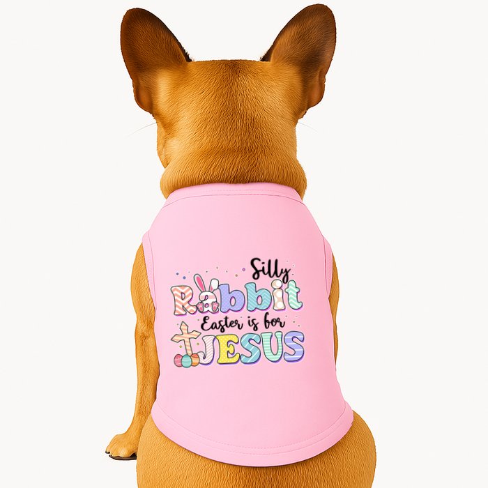 Silly Rabbit Easter Is For Jesus Doggie Tank